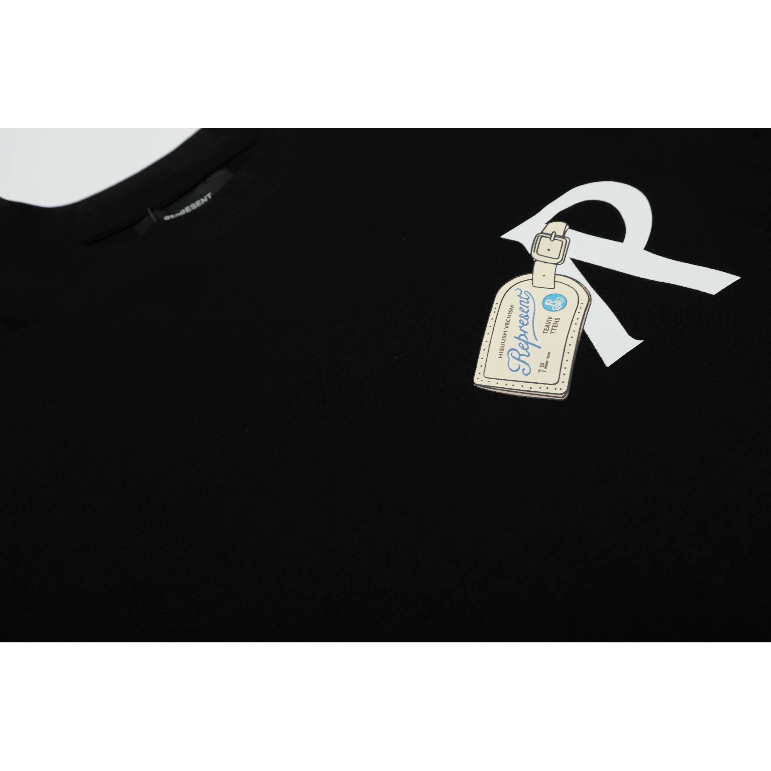 Representative note letter buckle short sleeved American niche trendy brand high street summer pure cotton loose fitting men's and women's T-shirt