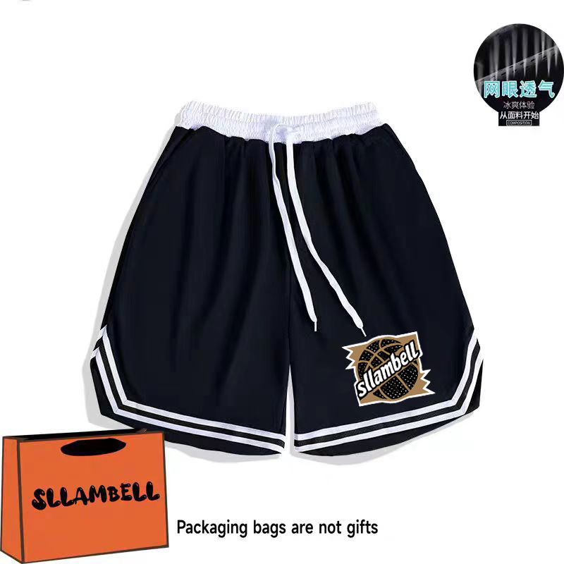 American alphabet high street casual five point sports training basketball summer loose trendy brand quick drying five point shorts
