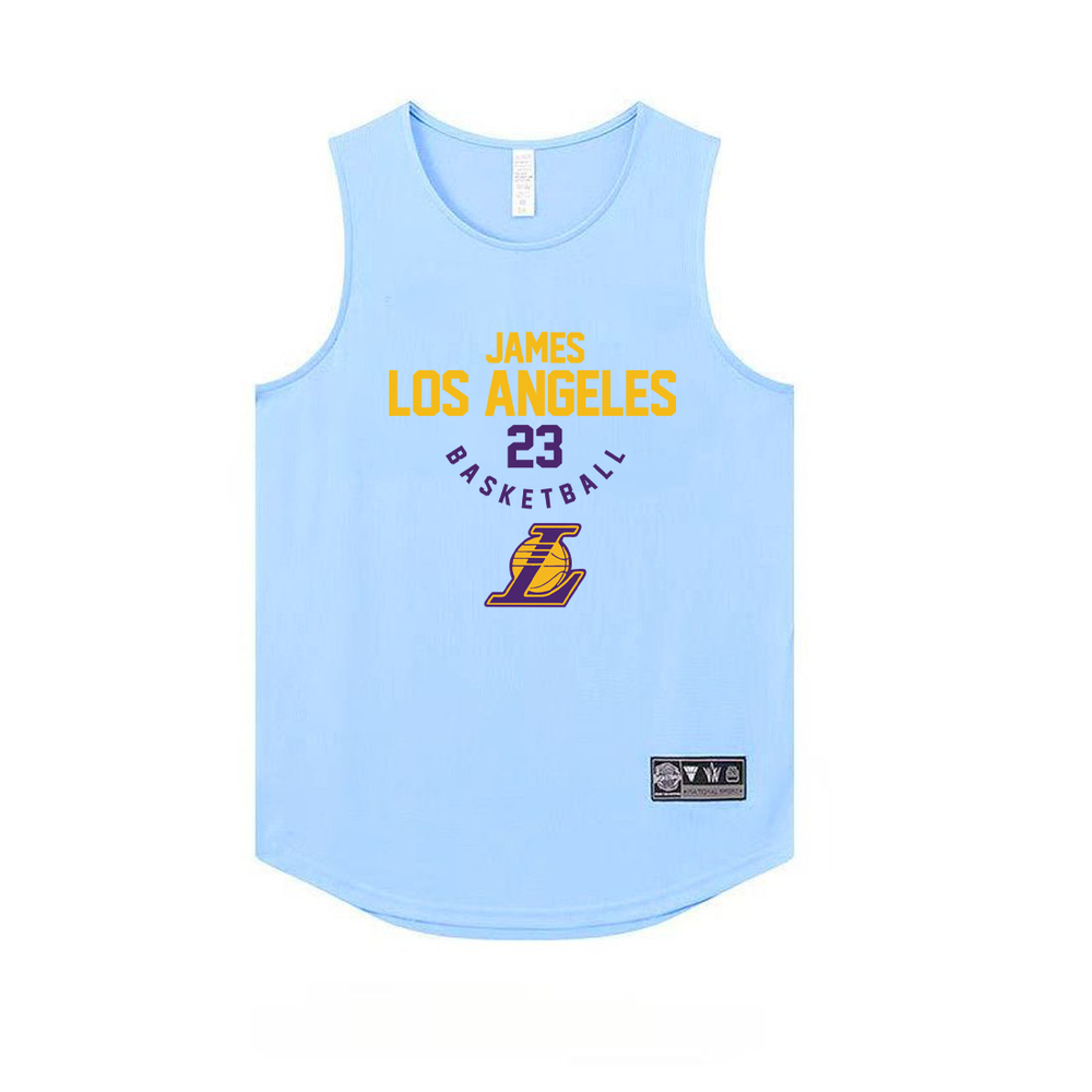James No. 23 American basketball vest training sleeveless basketball shooting suit sports top loose narrow shoulder jersey
