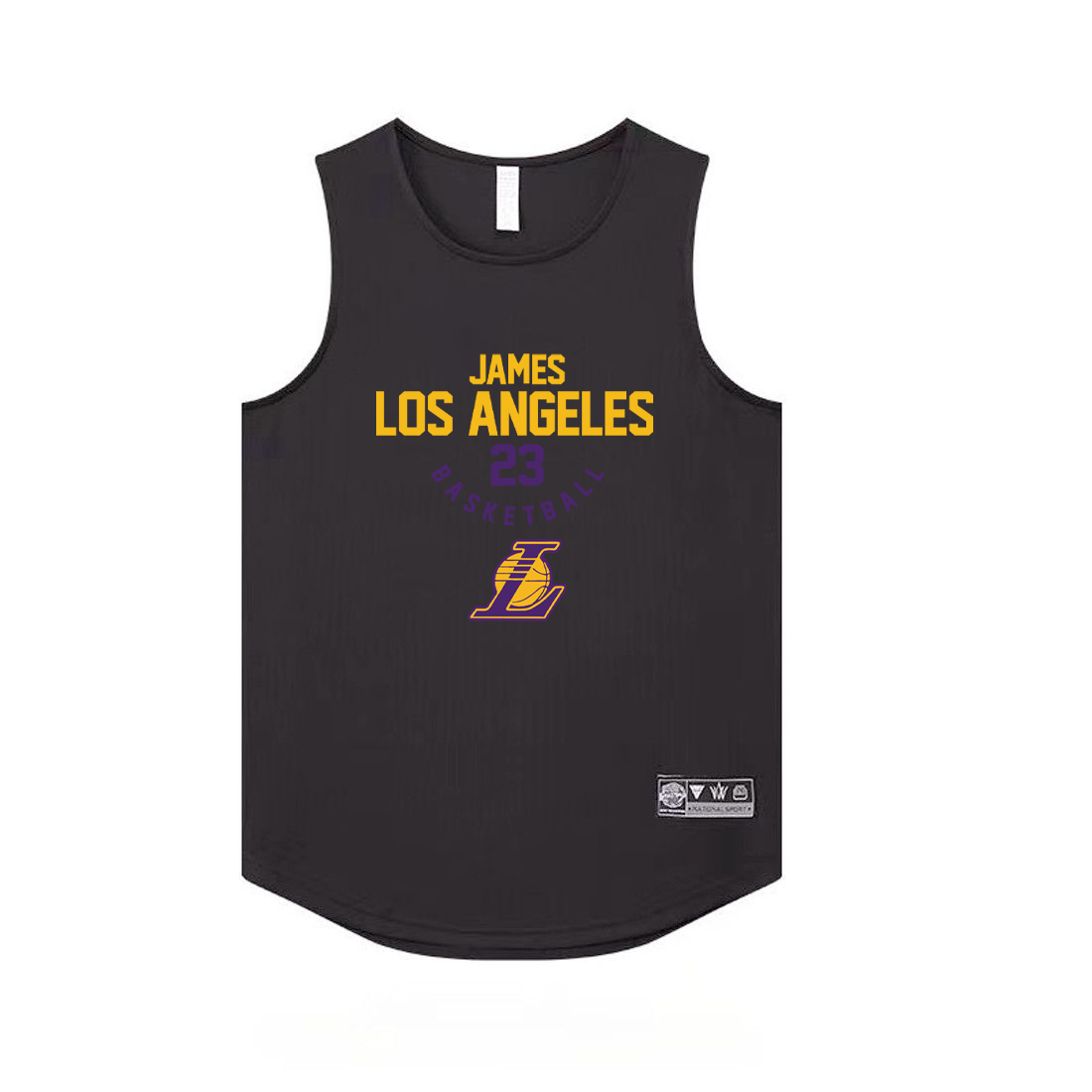 James No. 23 American basketball vest training sleeveless basketball shooting suit sports top loose narrow shoulder jersey
