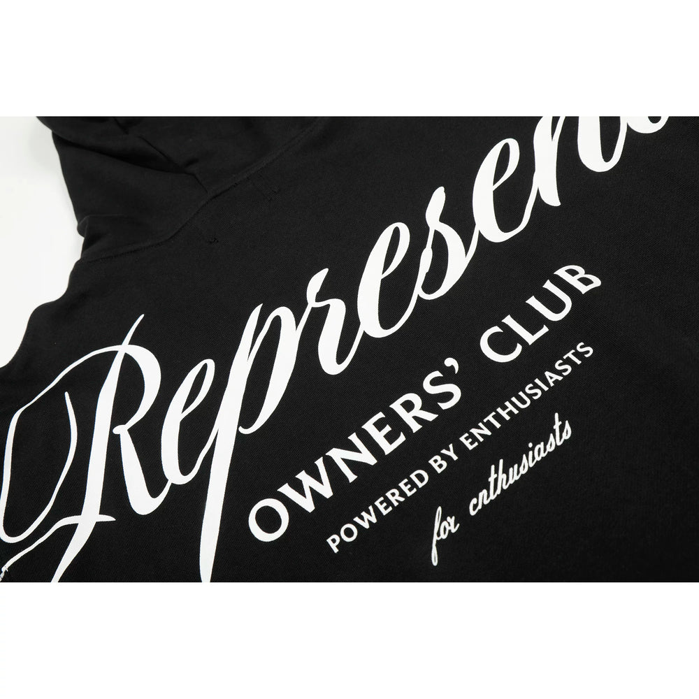 REPRESENT REP Personalized Straw Letter American Hoodie High Street Hip Hop Loose Casual Couple Style