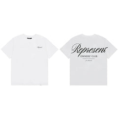 Represent Script Owners' Club Graphic T-Shirt - White/Black