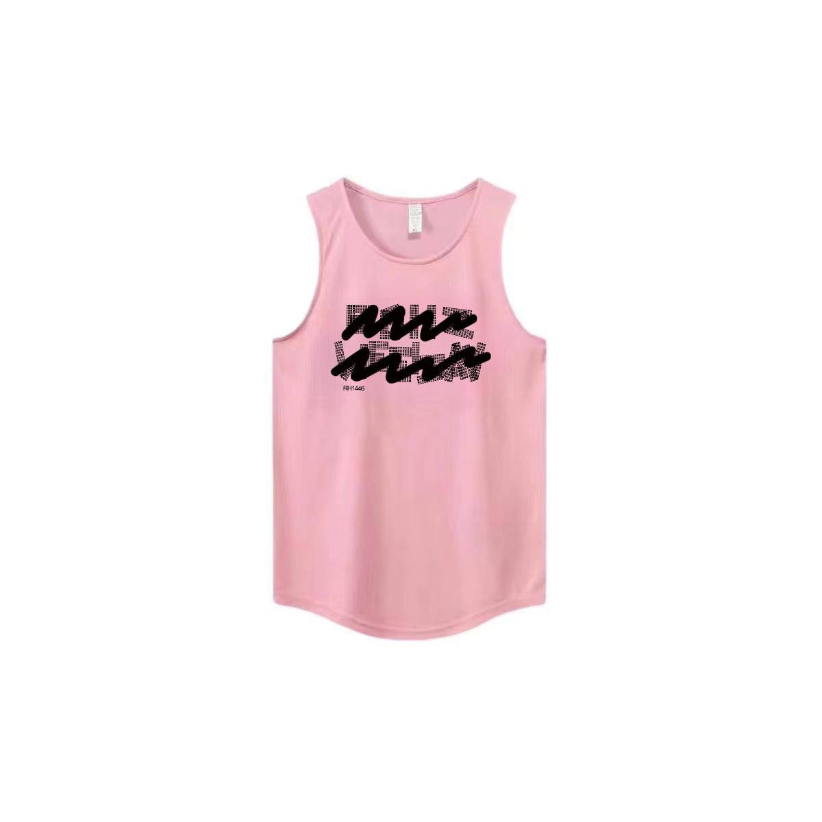 New Ins trendy brand summer ice silk cool sensation quick drying mesh breathable versatile men's and women's sleeveless camisole trendy