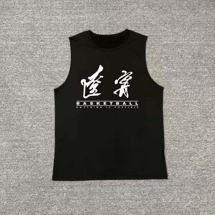 Chinese men's basketball CB vest basketball quick drying Guo Ailun Zhao Rui Liaoning Guangdong sweat absorbing sports narrow shoulder sleeveless T-shirt