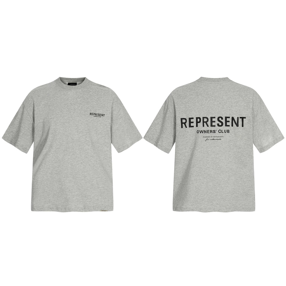 Representative slogan letters REP short sleeved American niche trendy brand high street summer pure cotton loose fitting men's and women's T-shirt