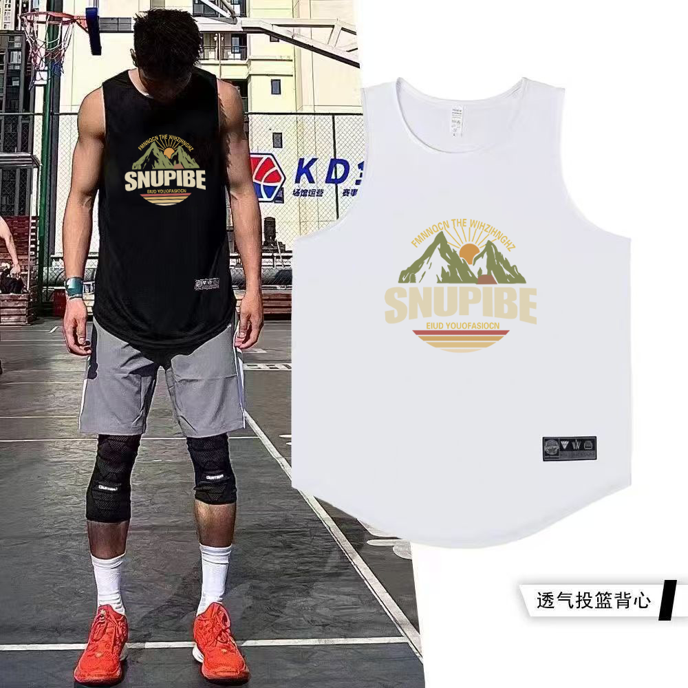 Minority basketball vest training summer sleeveless basketball shooting suit sports top loose fitness narrow shoulder jersey running