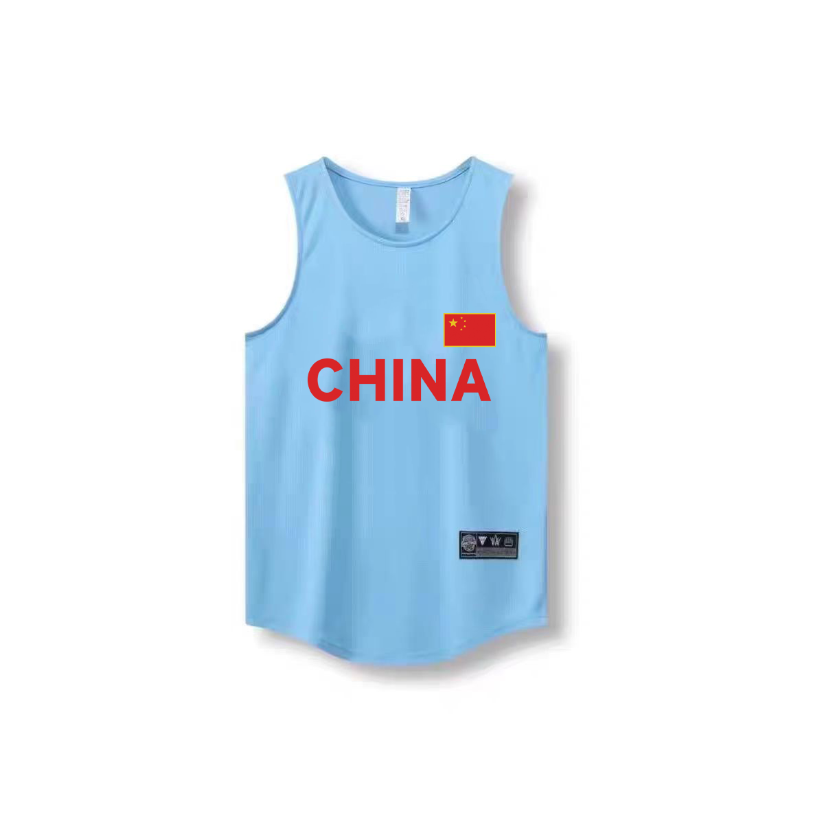 中国国家队篮球背心训练无袖投篮服运动上衣宽松健身窄肩球衣跑步
