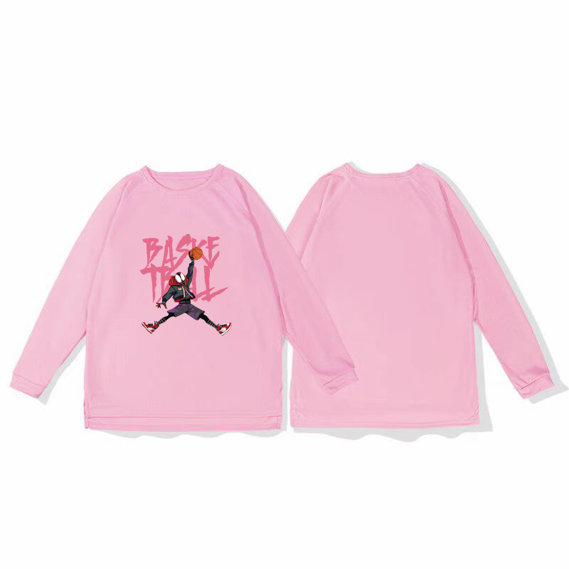 Spider Man Slam Dunk Mesh Quick Drying Sport Shoulder Long Sleeve T-shirt Training American Shooting Suit Running Breathable Autumn/Winter