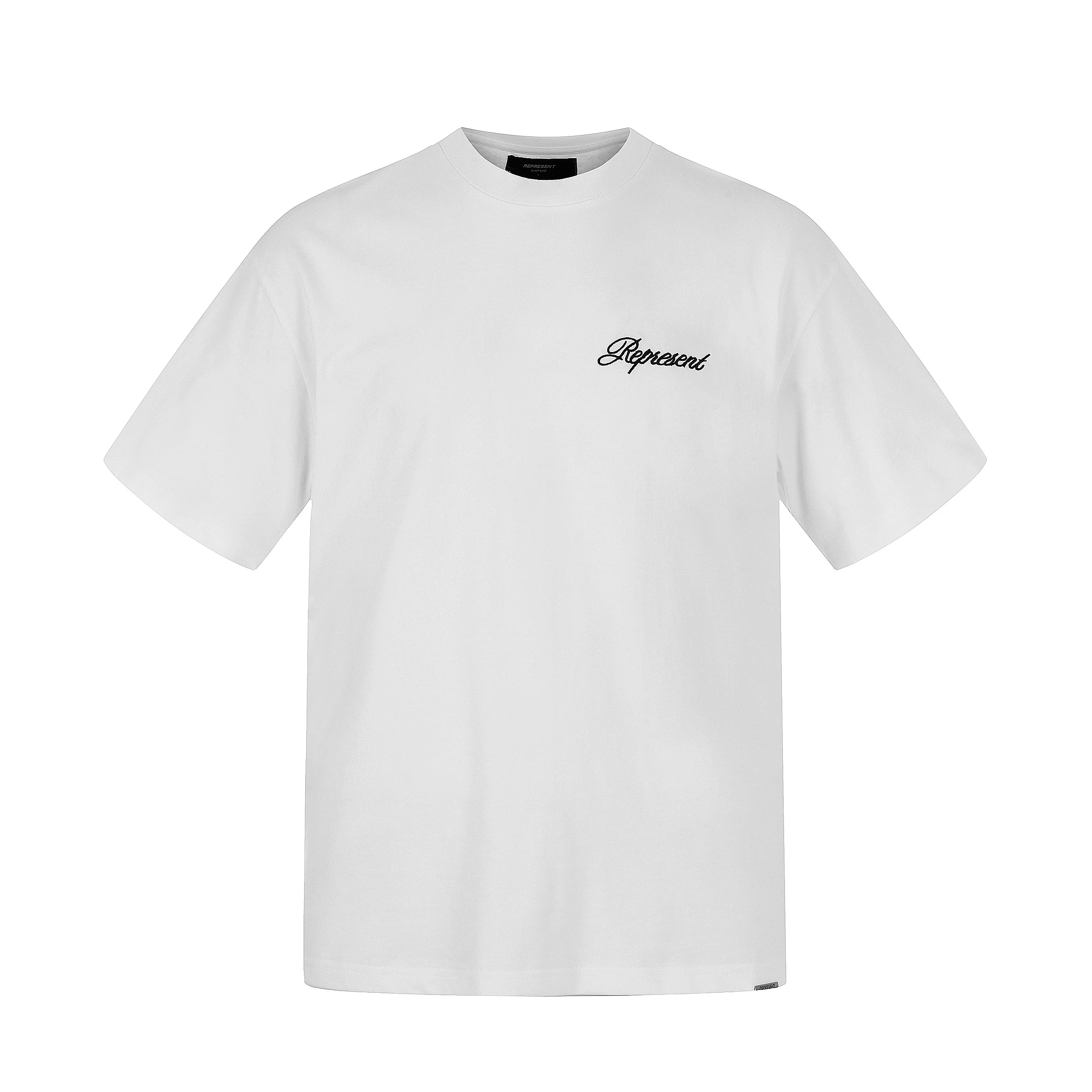 REPRESENT Slogan Embroidered American Trendy Brand Heavy Trendy Loose Cotton Couple Short sleeved T-shirt Men's Summer