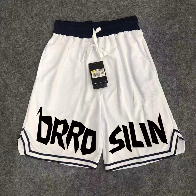 New American style trendy high street basketball quick drying men's casual summer shorts loose sports pants five quarter shorts ball pants