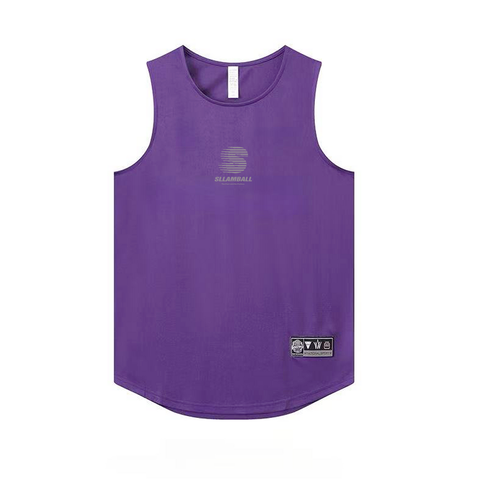2025 Summer New Training Tank Top Loose Round Neck Sweat Absorbing Basketball Quick drying Throwing Suit Sleeveless Mesh Breathable