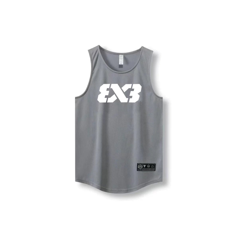 3X3 vest quick drying mesh breathable training suit FIBA basketball sports vest three on three basketball suit