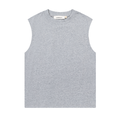 FOG Double Line ESSENTIALS Three Dimensional Letter Logo Summer Trendy High Street Loose Casual Sleeveless T-shirt Tank Top (5)