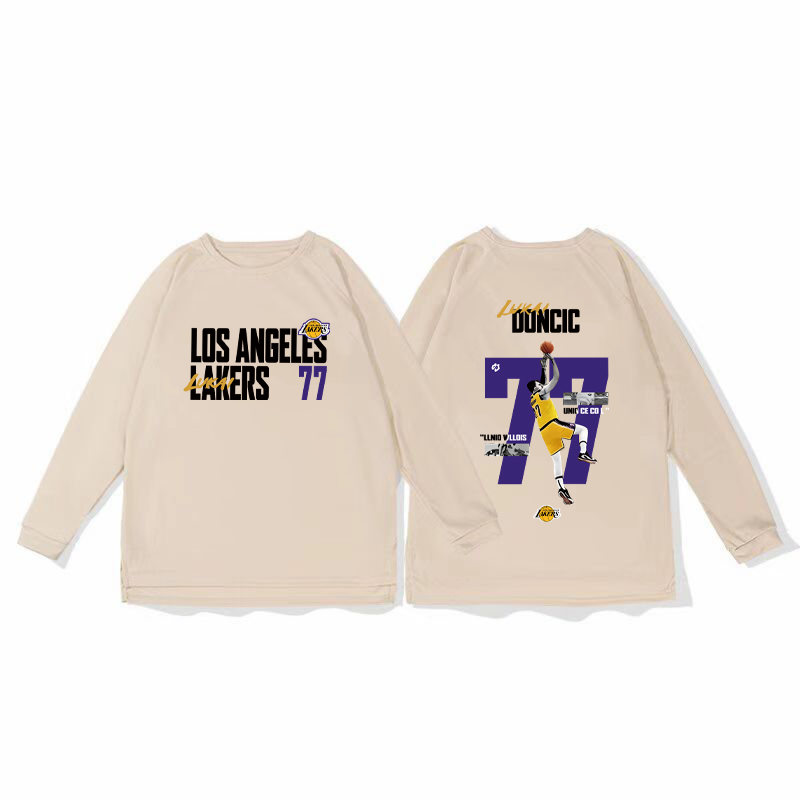 Lakers Dongqi basketball training uniform, quick drying sports top, autumn and winter running fitness shooting suit, long sleeved loose winter