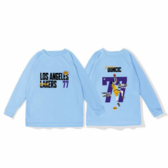 Lakers Dongqi basketball training uniform, quick drying sports top, autumn and winter running fitness shooting suit, long sleeved loose winter