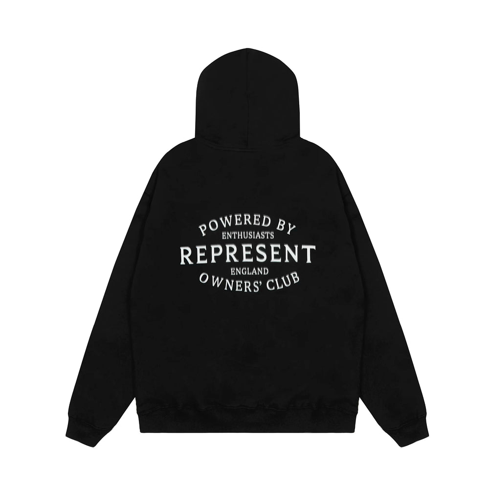 REPRESENT Classic slogan letter LOGO American hooded sweatshirt high street hip-hop loose casual couple style