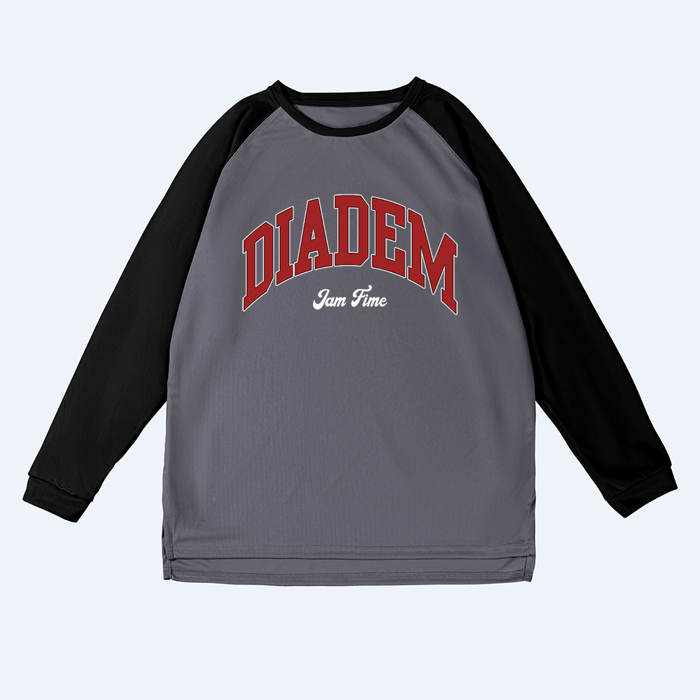 American basketball sports shooting suit autumn new style quick drying mesh breathable shoulder slit loose drawstring long sleeved men