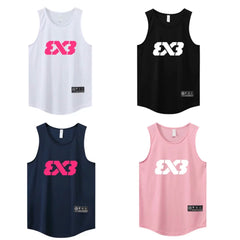 3X3 vest quick drying mesh breathable training suit FIBA basketball sports vest three on three basketball suit