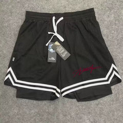 New American style trendy high street basketball letter printed men's summer vacation two shorts loose training sports pants