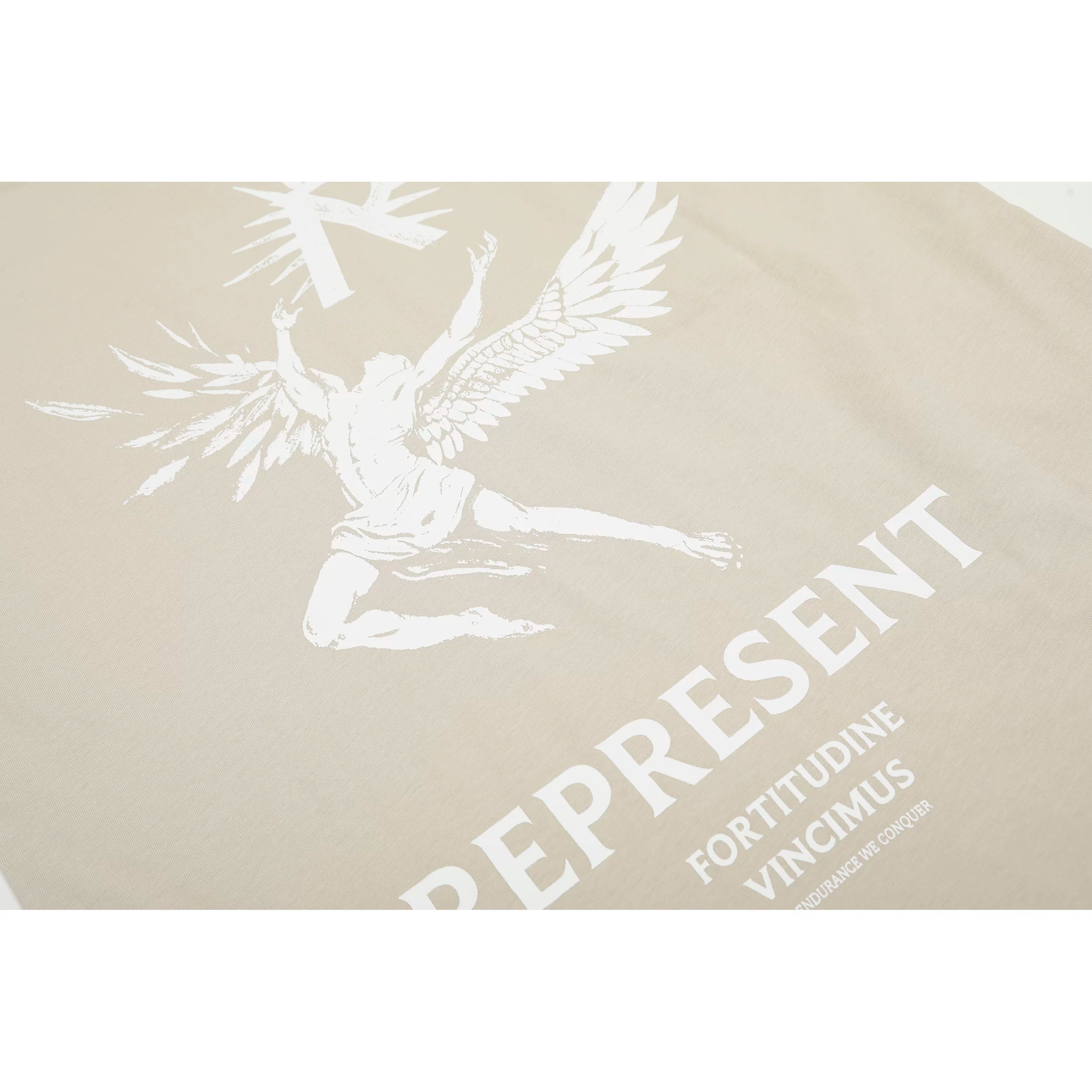Representative angel goddess letter short sleeved American niche trendy brand high street summer pure cotton loose fitting men's and women's T-shirt