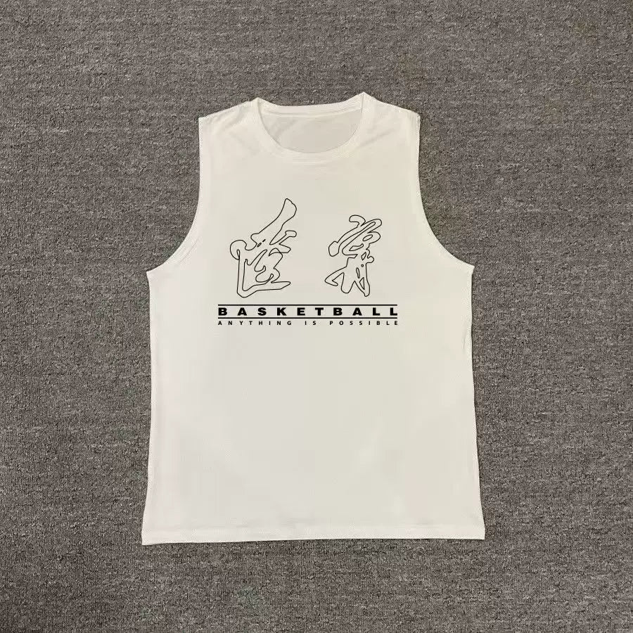 Chinese men's basketball CB vest basketball quick drying Guo Ailun Zhao Rui Liaoning Guangdong sweat absorbing sports narrow shoulder sleeveless T-shirt