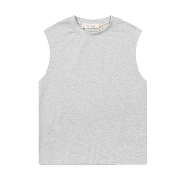 FOG Double Line ESSENTIALS Three Dimensional Letter Logo Summer Trendy High Street Loose Casual Sleeveless T-shirt Tank Top (6)