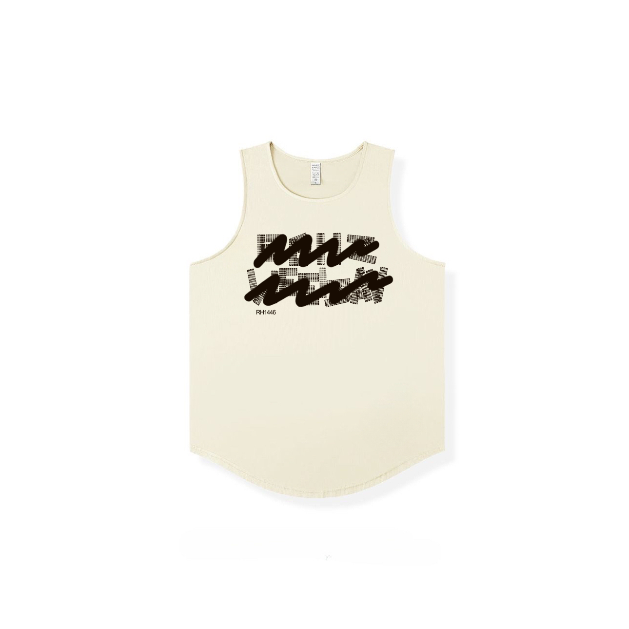 New Ins trendy brand summer ice silk cool sensation quick drying mesh breathable versatile men's and women's sleeveless camisole trendy