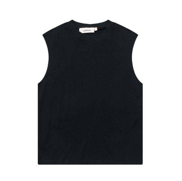 FOG Double Line ESSENTIALS Three Dimensional Letter Logo Summer Trendy High Street Loose Casual Sleeveless T-shirt Tank Top (2)