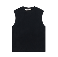 FOG Double Line ESSENTIALS Three Dimensional Letter Logo Summer Trendy High Street Loose Casual Sleeveless T-shirt Tank Top (2)