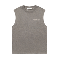FOG Double Line ESSENTIALS Three Dimensional Letter Logo Summer Trendy High Street Loose Casual Sleeveless T-shirt Tank Top (23)