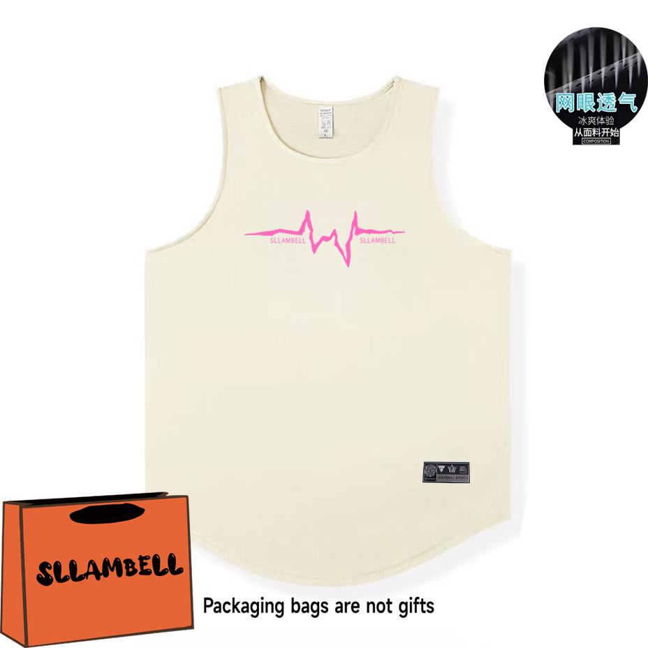 Letter print basketball quick drying mesh American training vest shooting summer loose round neck breathable and moisture absorbing sleeveless