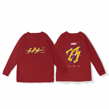 James' basketball training uniform, quick drying sports top, autumn and winter running fitness shooting suit, long sleeved loose winter