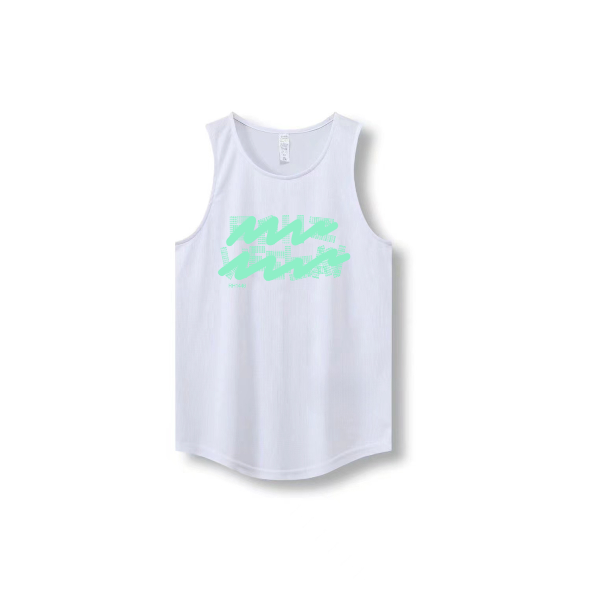 New Ins trendy brand summer ice silk cool sensation quick drying mesh breathable versatile men's and women's sleeveless camisole trendy