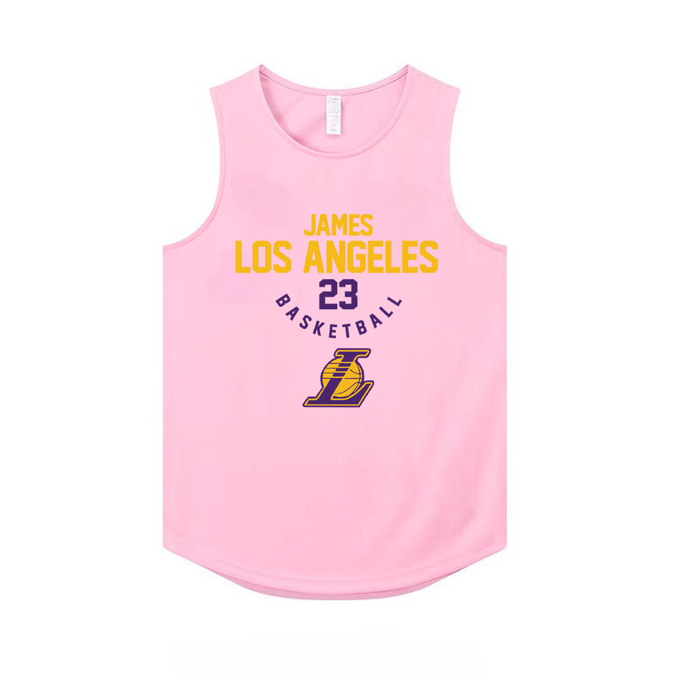 James No. 23 American basketball vest training sleeveless basketball shooting suit sports top loose narrow shoulder jersey
