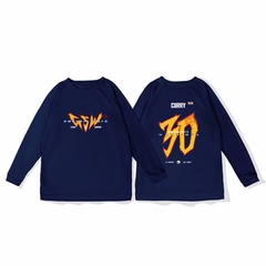 30 Curry basketball training uniform, quick drying sports top, autumn and winter running fitness hoodie, shooting suit, long sleeved loose fit