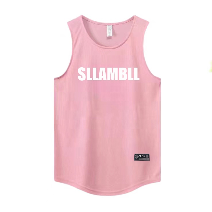 Basketball Quick drying Mesh American Training Fitness Tank Top Shooting Summer Loose Round Neck Breathable and Moisture Absorbing Running Sleeveless