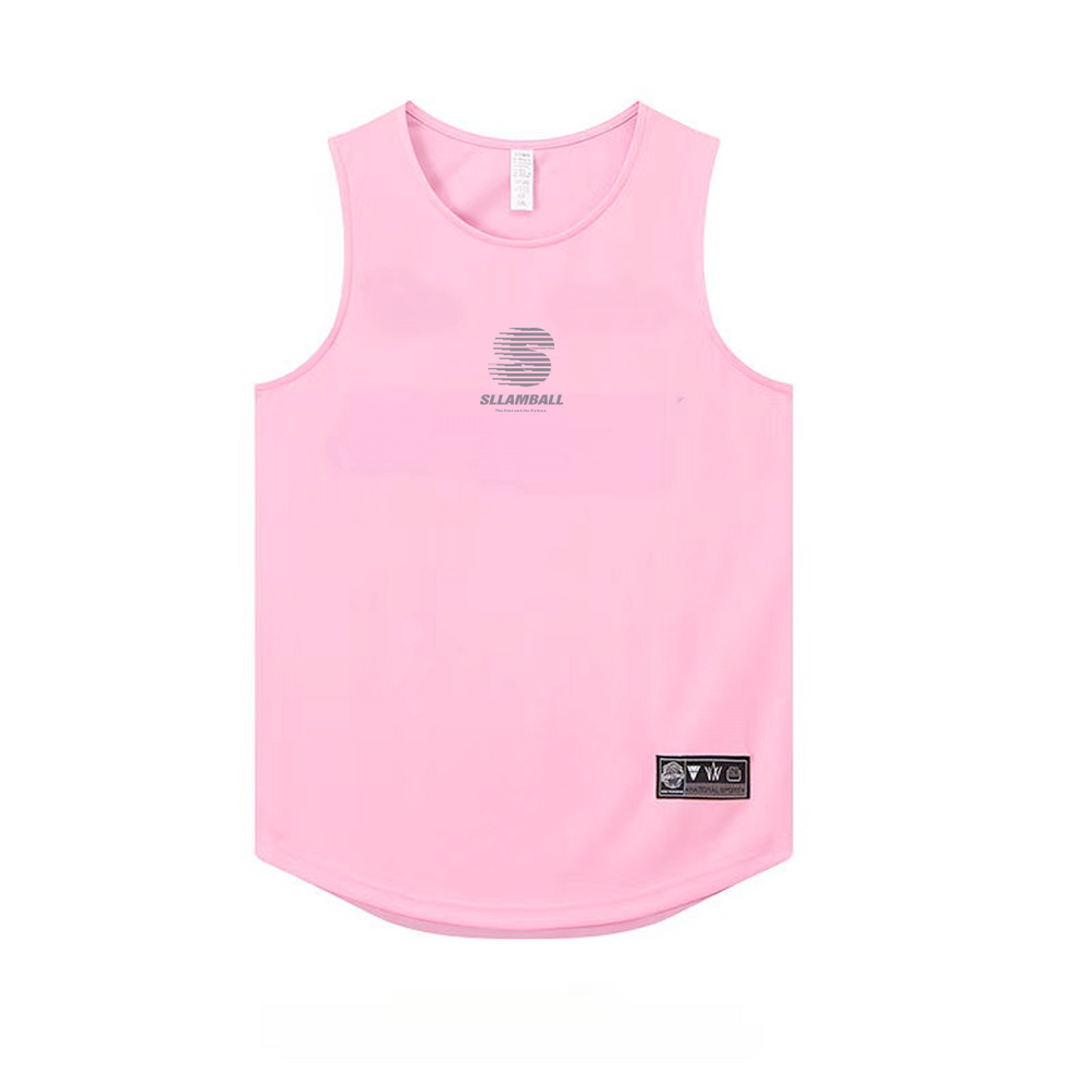 2025 Summer New Training Tank Top Loose Round Neck Sweat Absorbing Basketball Quick drying Throwing Suit Sleeveless Mesh Breathable