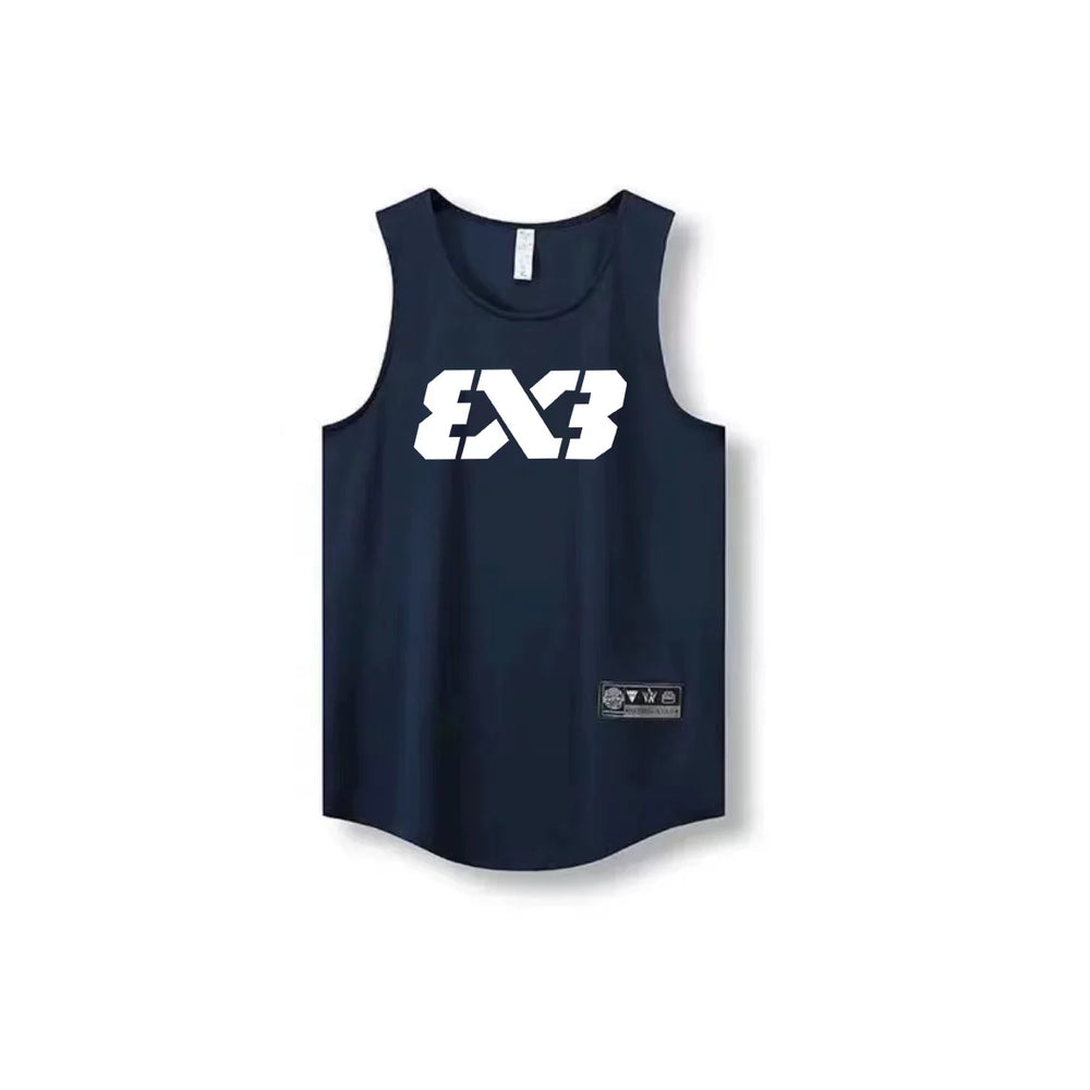 3X3 vest quick drying mesh breathable training suit FIBA basketball sports vest three on three basketball suit