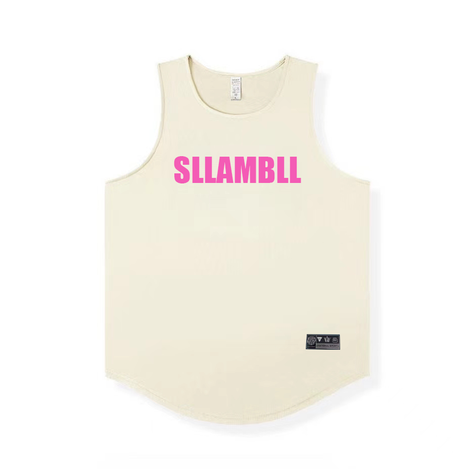 Basketball Quick drying Mesh American Training Fitness Tank Top Shooting Summer Loose Round Neck Breathable and Moisture Absorbing Running Sleeveless