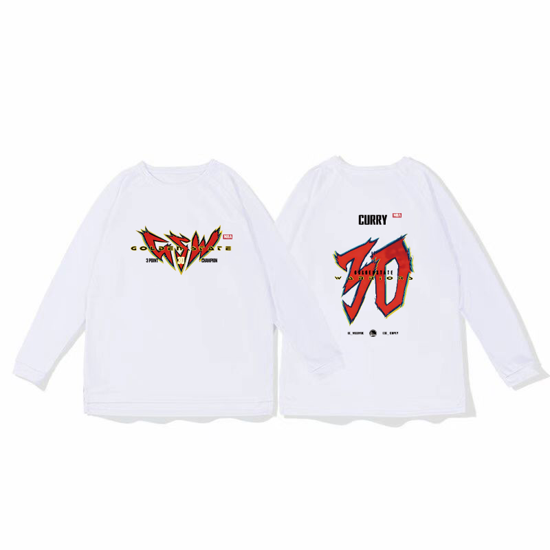 30 Curry basketball training uniform, quick drying sports top, autumn and winter running fitness hoodie, shooting suit, long sleeved loose fit