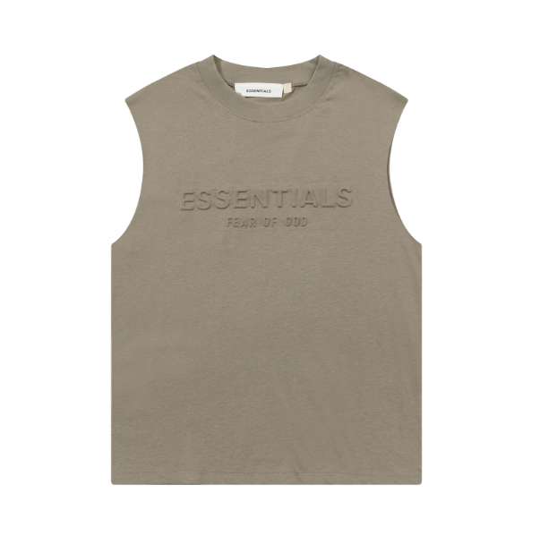 FOG Double Line ESSENTIALS Three Dimensional Letter Logo Summer Trendy High Street Loose Casual Sleeveless T-shirt Tank Top (12)