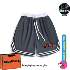 New American style quick drying thin sports basketball loose and trendy casual training five quarter pants with sweat absorbing and breathable mesh