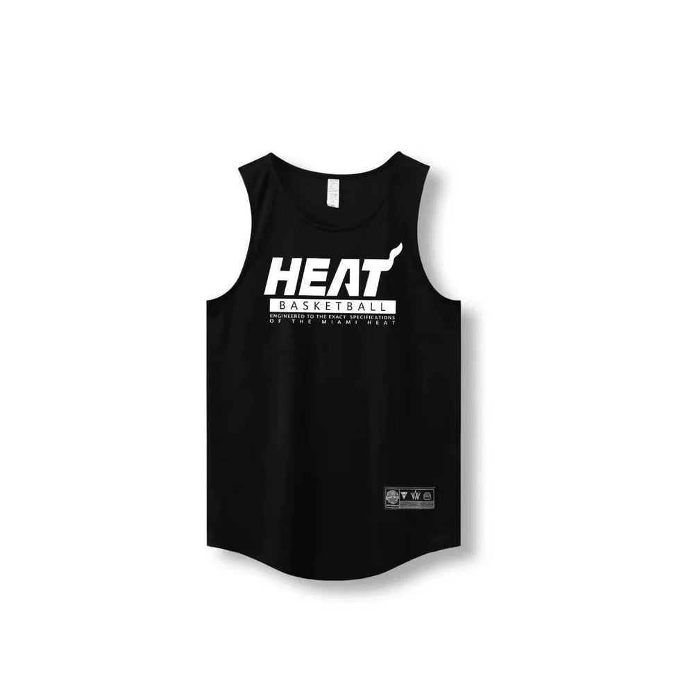 American sports vest men's summer quick drying mesh breathable round neck top training clothes fitness basketball clothes heat team uniform