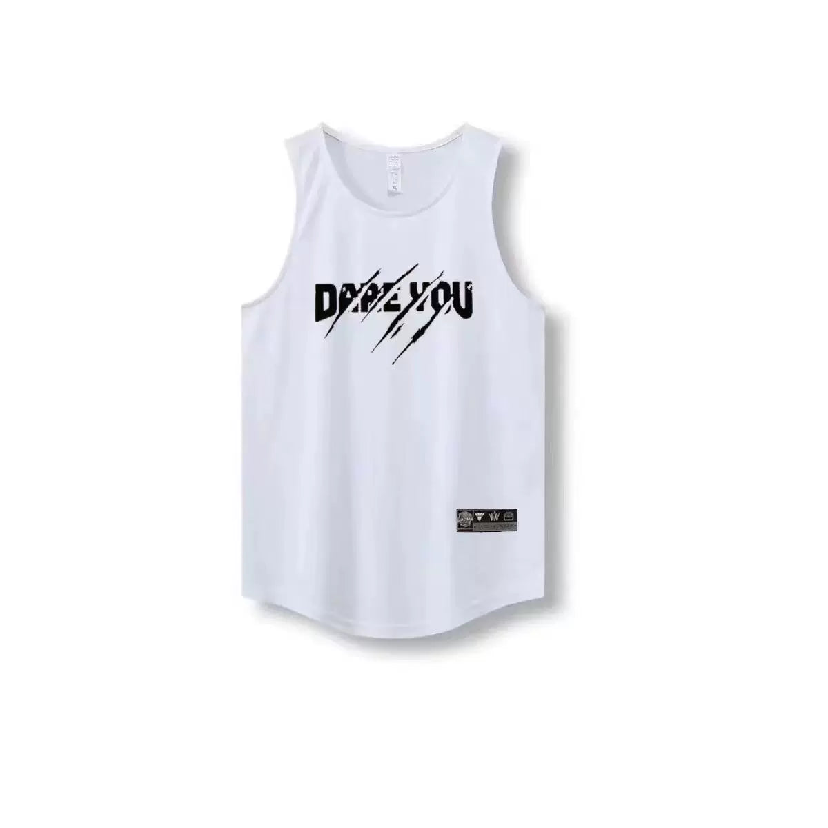 Letter print basketball quick drying mesh American training vest shooting summer loose round neck breathable and moisture absorbing sleeveless