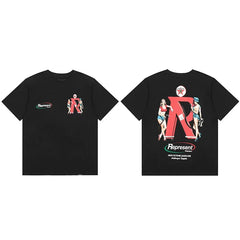 Represent "Premium Gasoline" Pin-Up Girl Graphic T-Shirt - Black