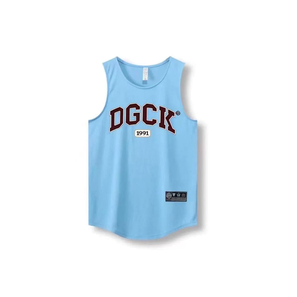 DGCK American basketball vest training summer sleeveless basketball shooting suit sports top loose fitness narrow shoulder jersey