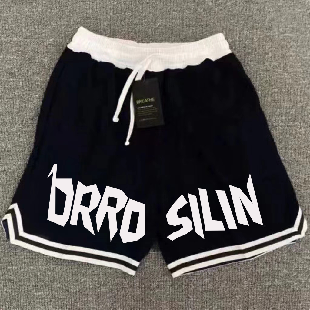 New American style trendy high street basketball quick drying men's casual summer shorts loose sports pants five quarter shorts ball pants