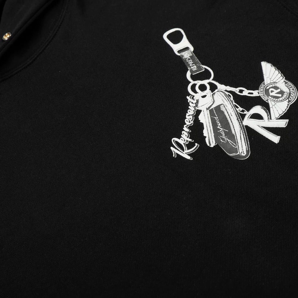 REPRESENT REP Luxury Car Keychain American Hooded Hoodie High Street Hip Hop Loose Casual Couple Style Trendy