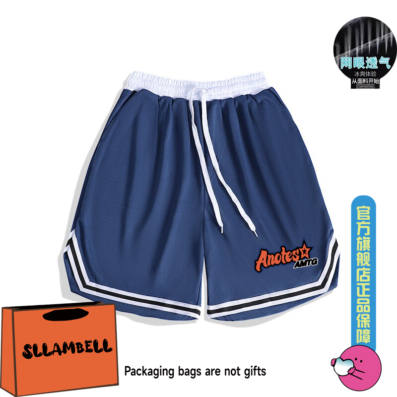 New American style quick drying thin sports basketball loose and trendy casual training five quarter pants with sweat absorbing and breathable mesh