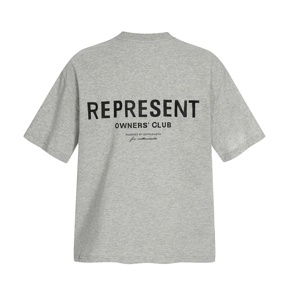 Representative slogan letters REP short sleeved American niche trendy brand high street summer pure cotton loose fitting men's and women's T-shirt